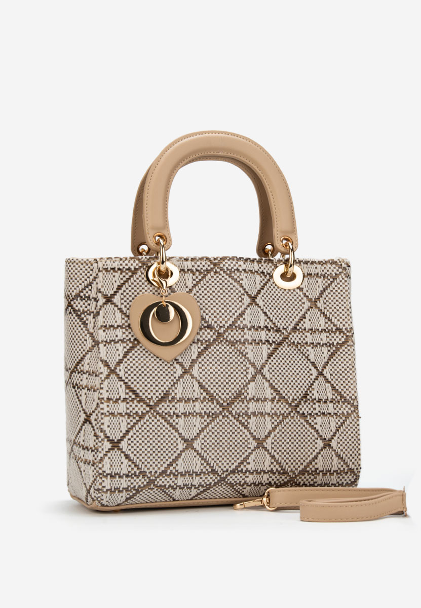 Beżowe torebka do ręki Nanaria