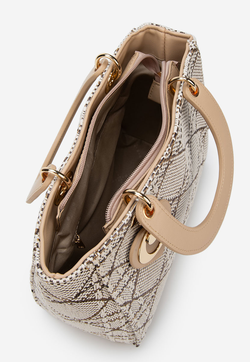 Beżowe torebka do ręki Nanaria