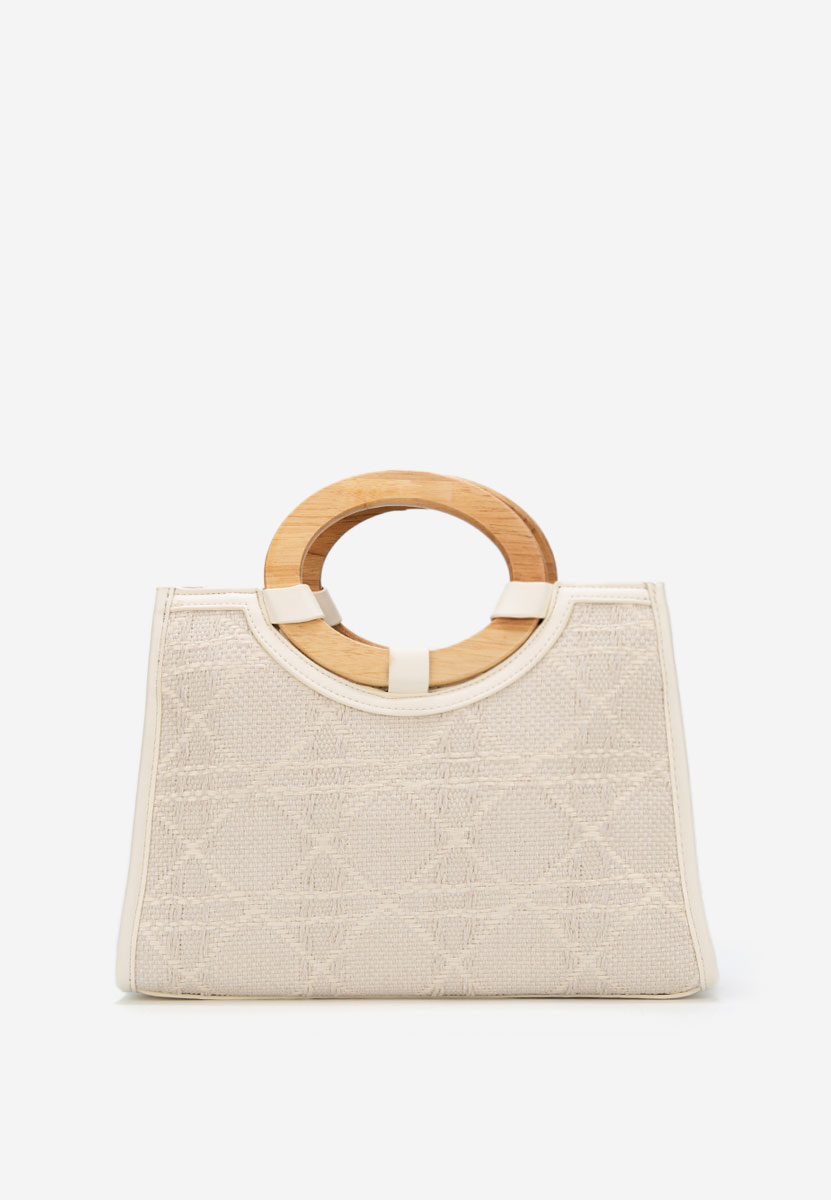 Białe torebka do ręki Margaretta