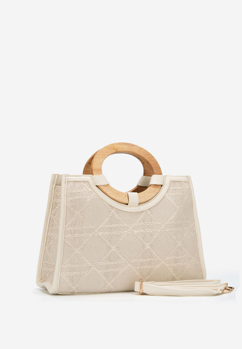 Białe torebka do ręki Margaretta