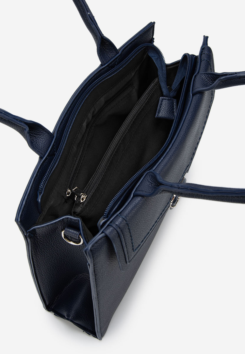 Granatowe torebka do ręki Ozania