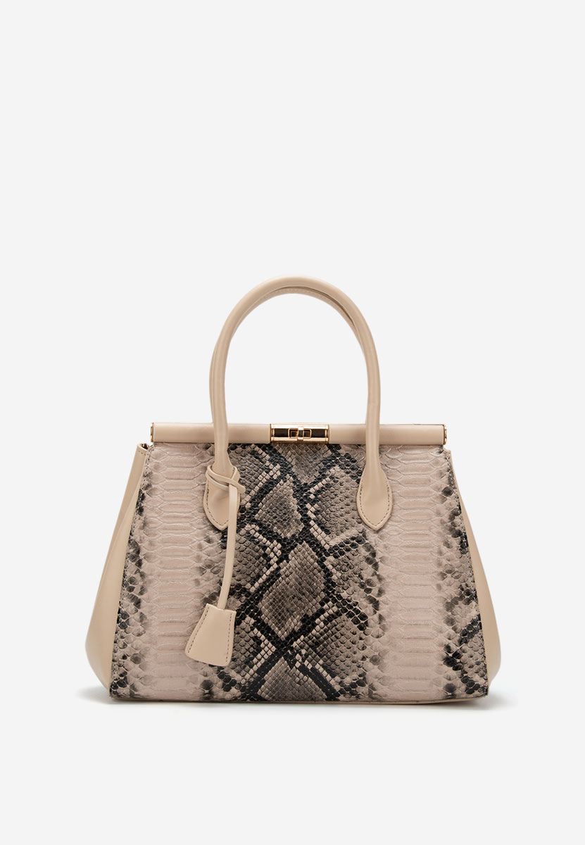 Beżowe torebka do biura Ozamia V2