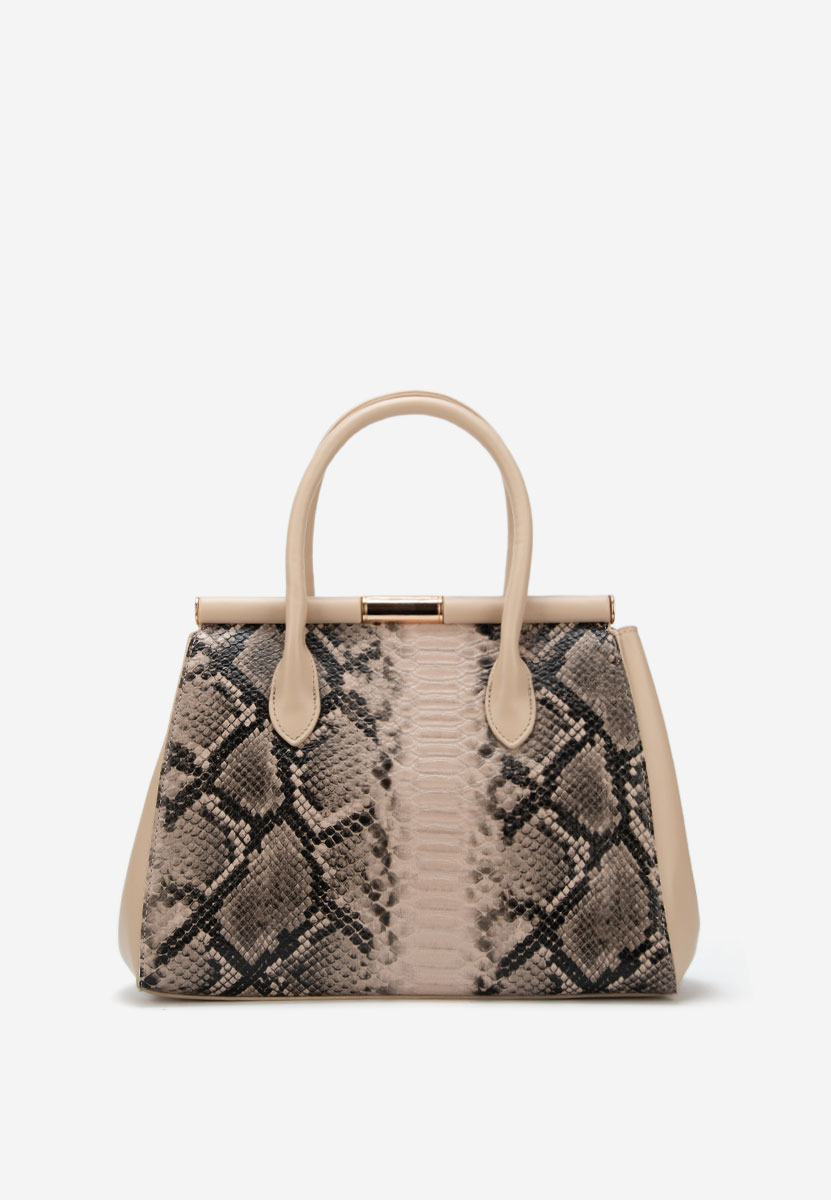 Beżowe torebka do biura Ozamia V2