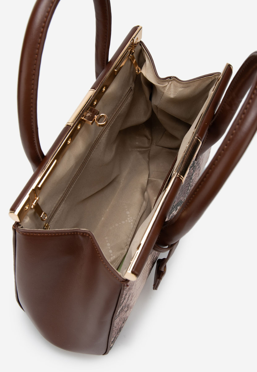 Brązowe torebka do biura Ozamia