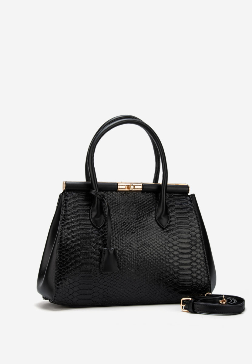 Czarna torebka do biura Ozamia