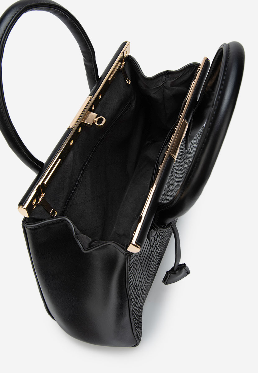 Czarna torebka do biura Ozamia