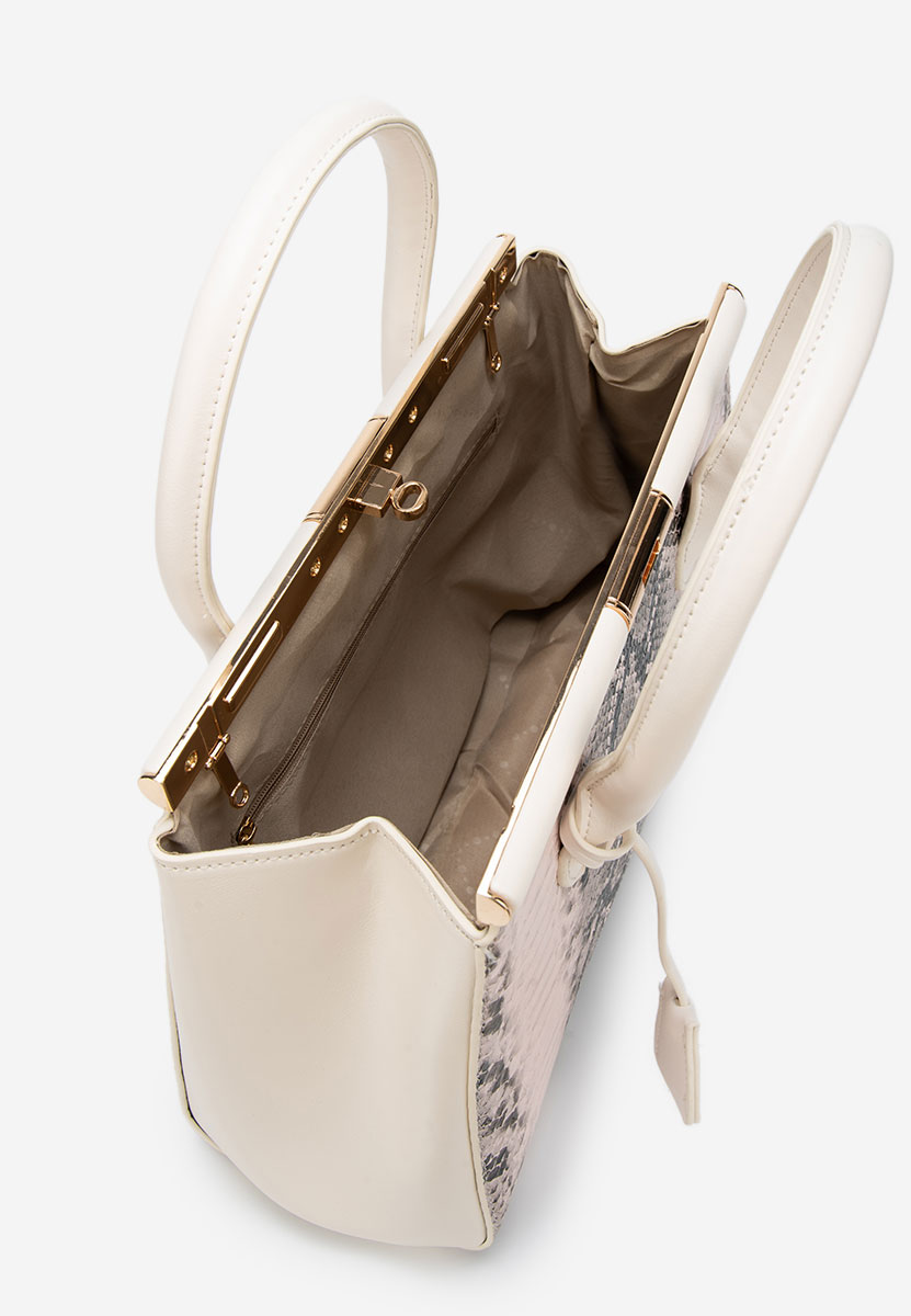 Beżowe torebka do biura Ozamia