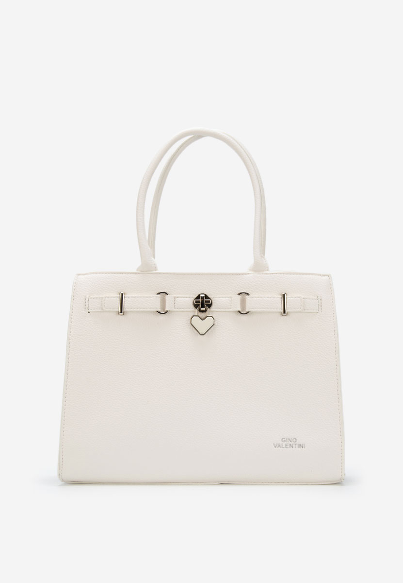 Białe torebka do biura Valiana