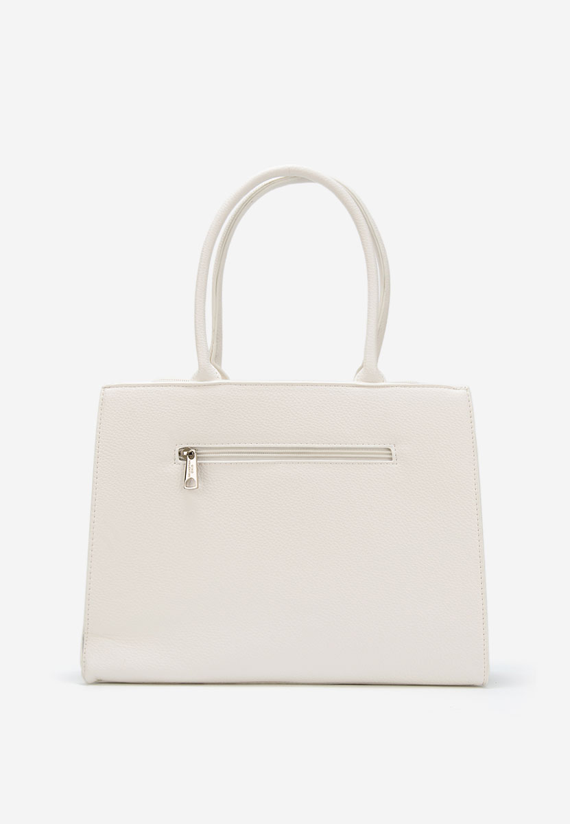Białe torebka do biura Valiana