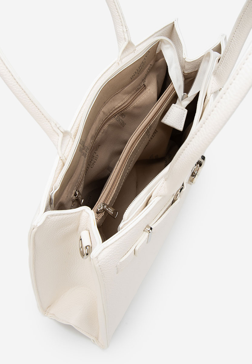 Białe torebka do biura Valiana