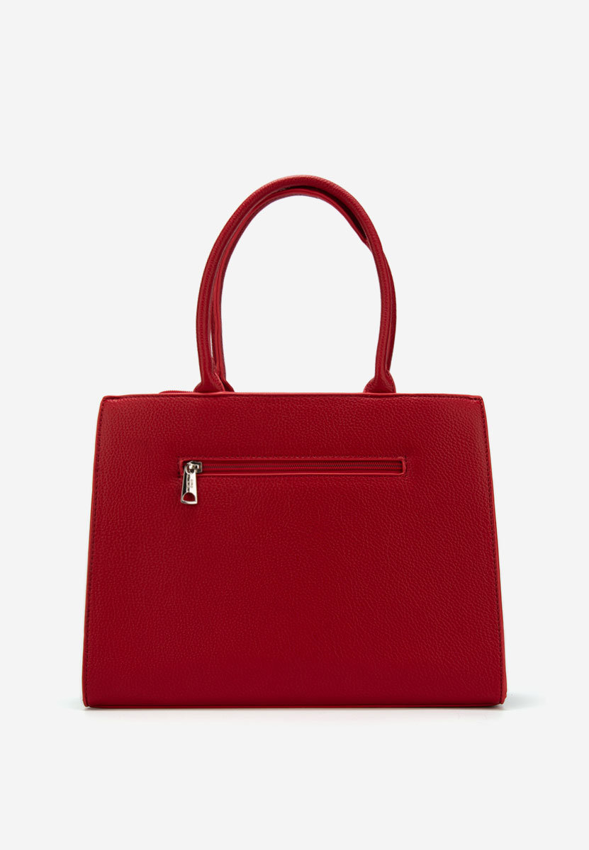 Czerwone torebka do biura Valiana