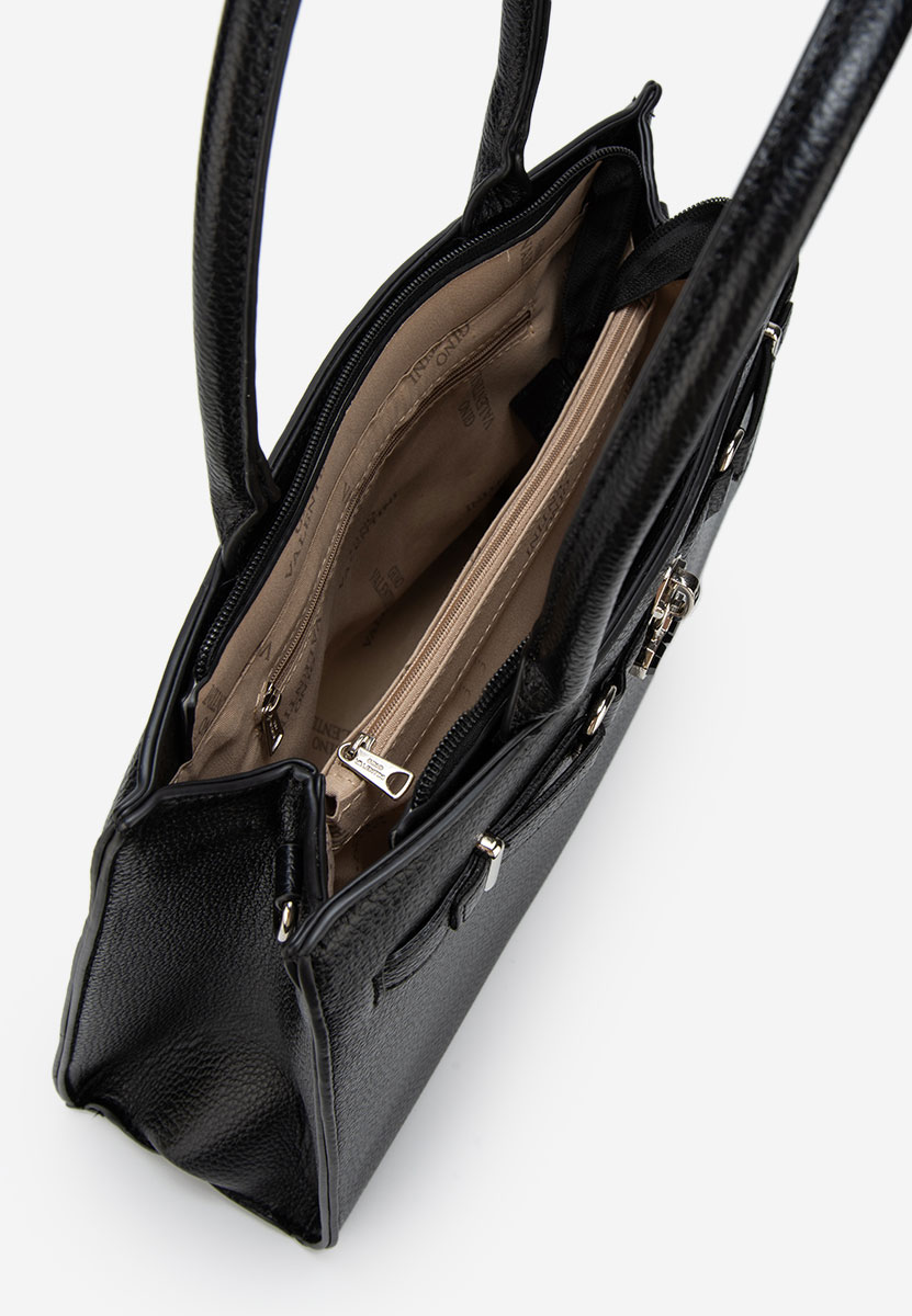 Czarna torebka do biura Valiana