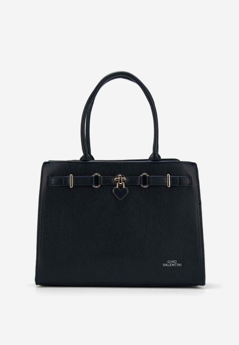 Granatowe torebka do biura Valiana