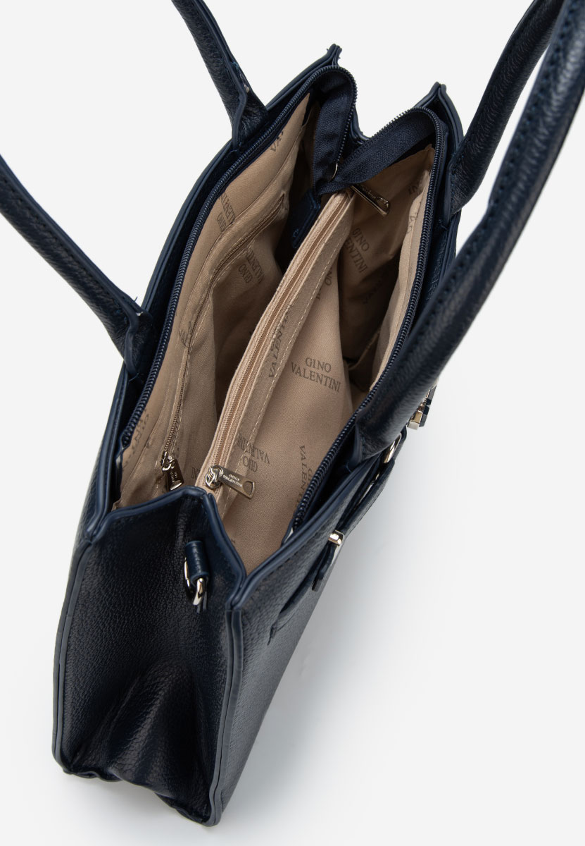 Granatowe torebka do biura Valiana