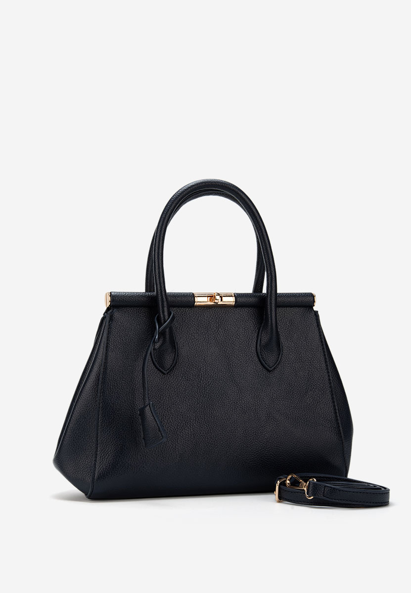 Granatowe torebka do biura Teolia