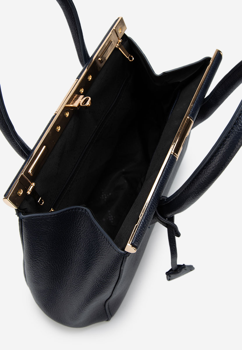 Granatowe torebka do biura Teolia