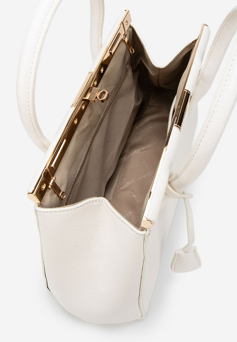 Białe torebka do biura Teolia