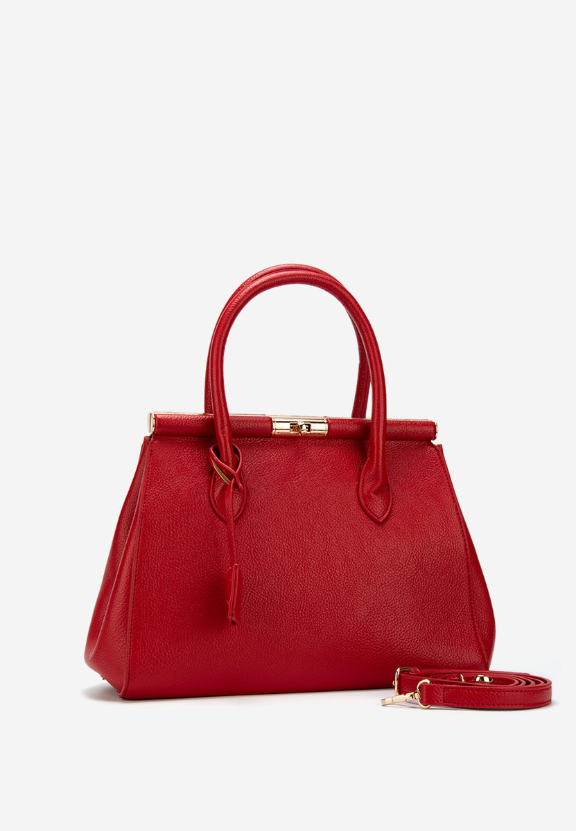 Czerwone torebka do biura Teolia