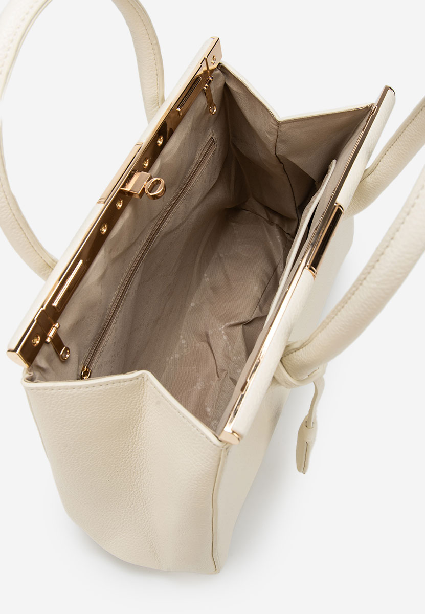 Beżowe torebka do biura Teolia