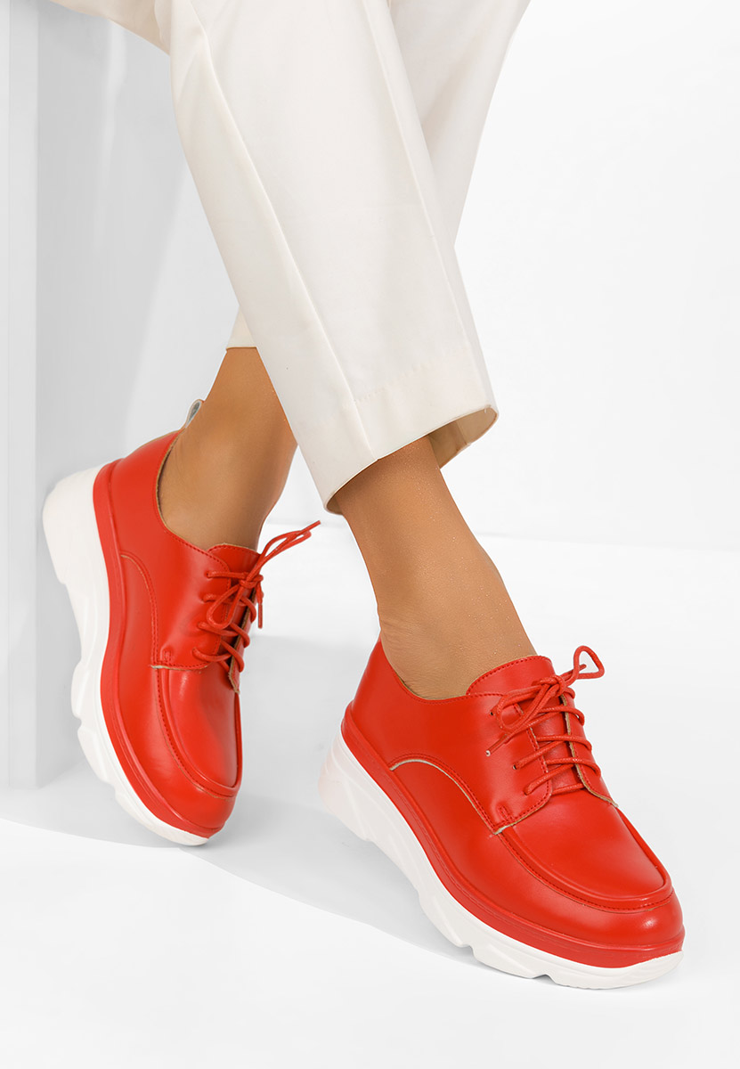 Czerwone mokasyny damskie Eleonorai