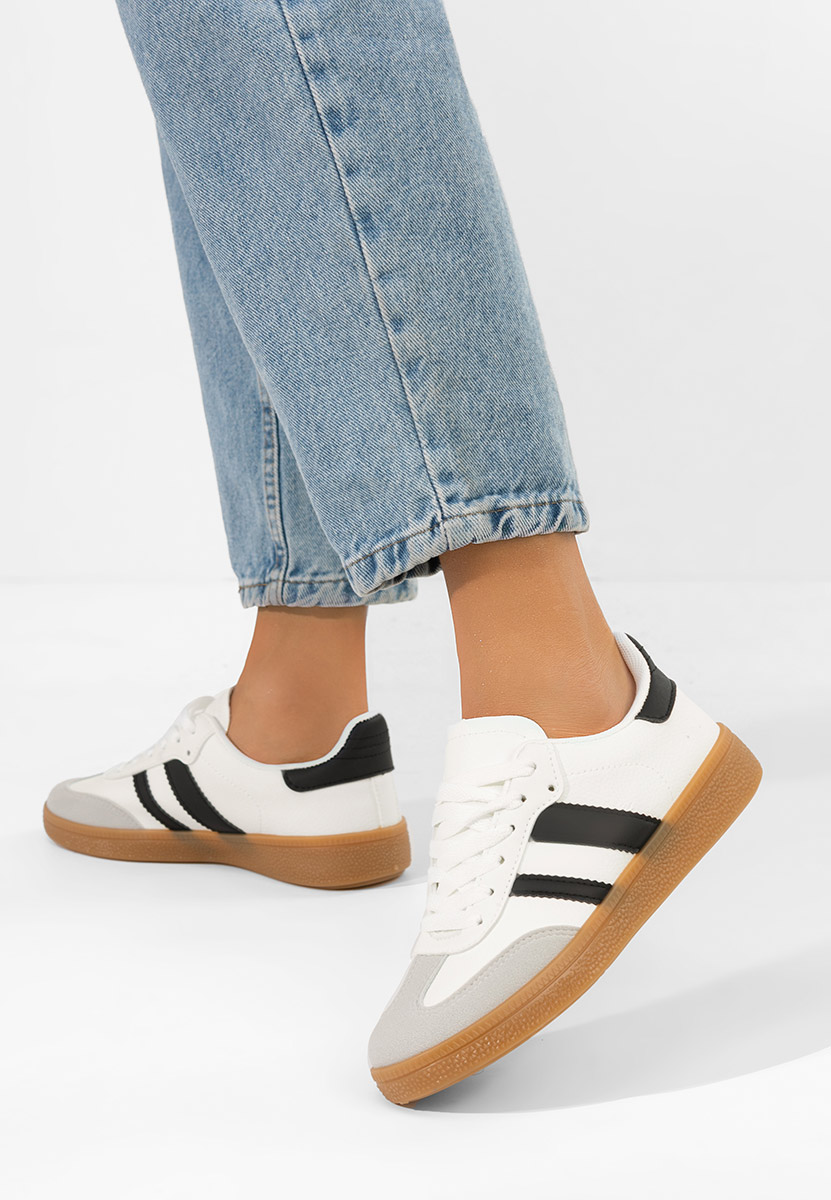 Białe sneakersy damskie Azurea