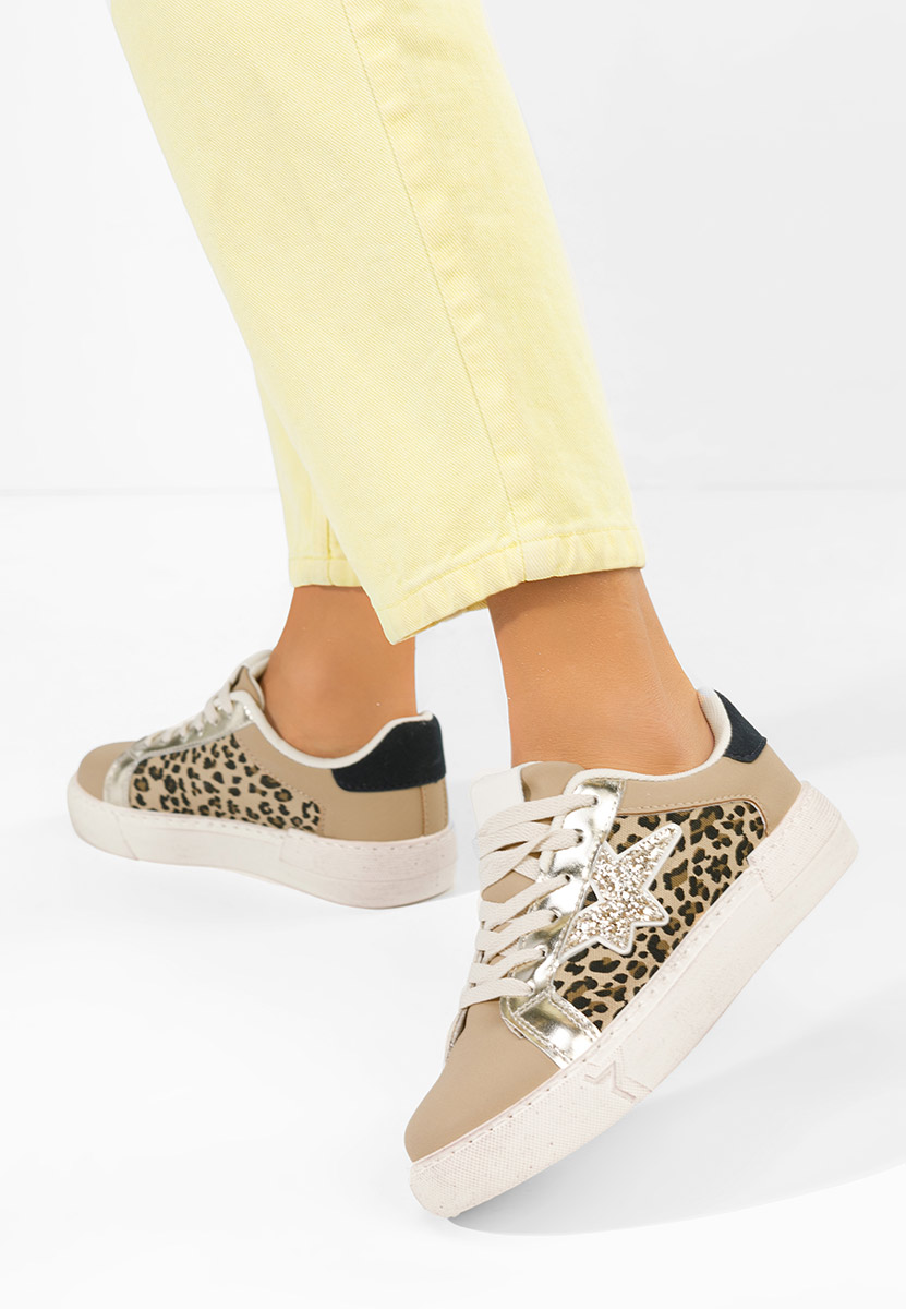 Panterkowe sneakersy damskie Steliana