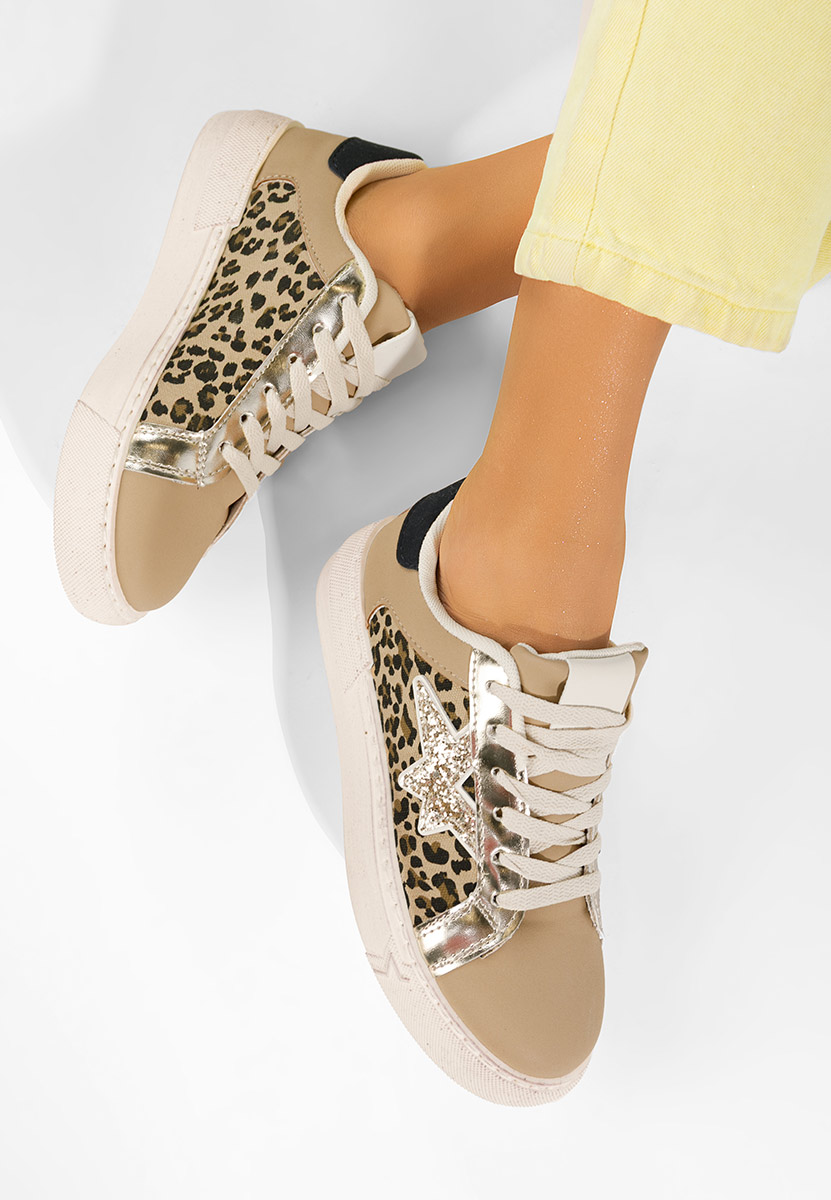 Panterkowe sneakersy damskie Steliana