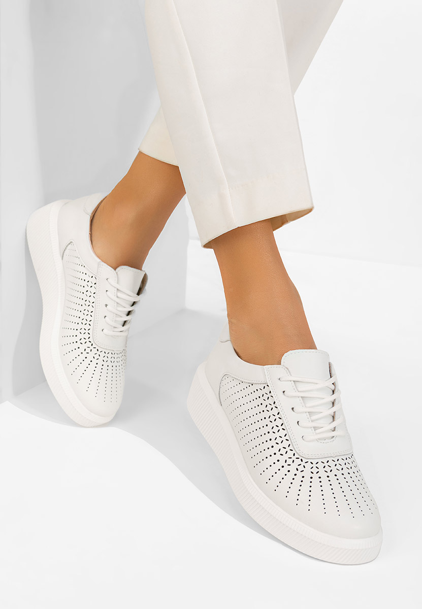 Białe sneakersy damskie Oleiana