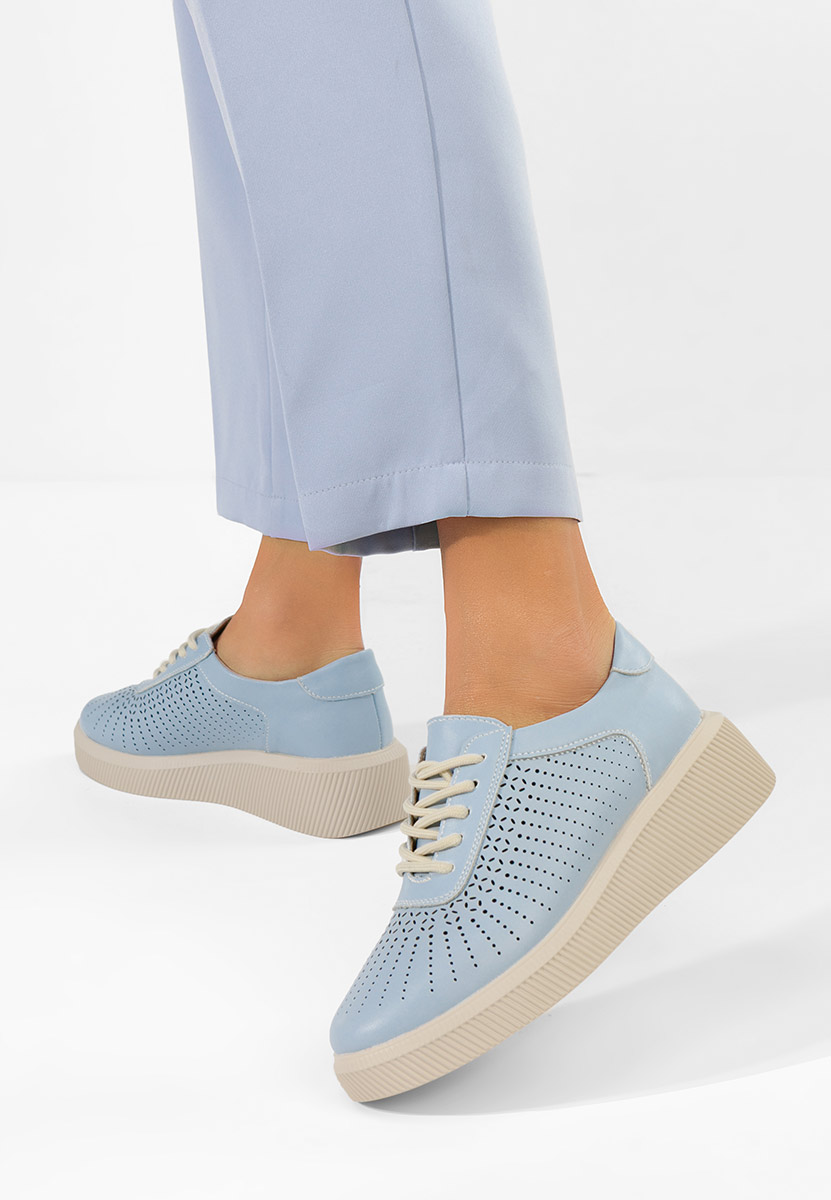 Niebieskie sneakersy damskie Oleiana