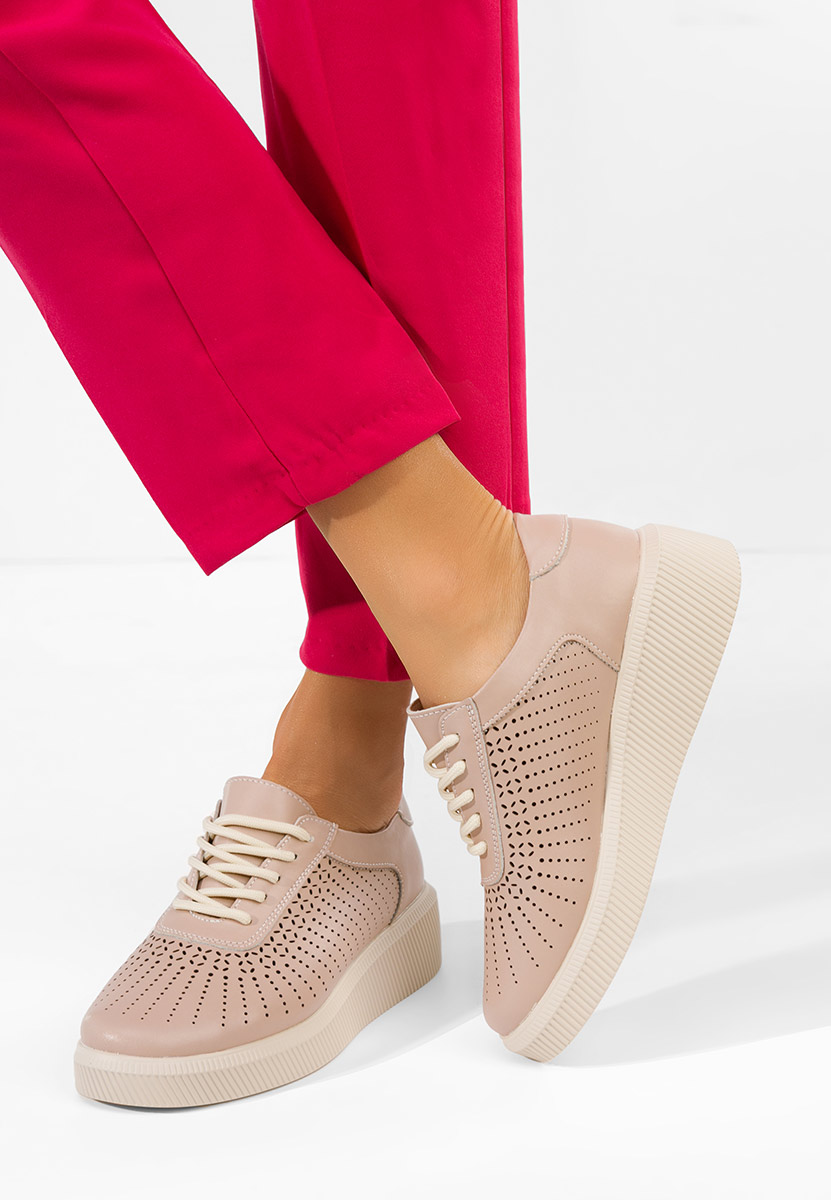 Różowe sneakersy damskie Oleiana