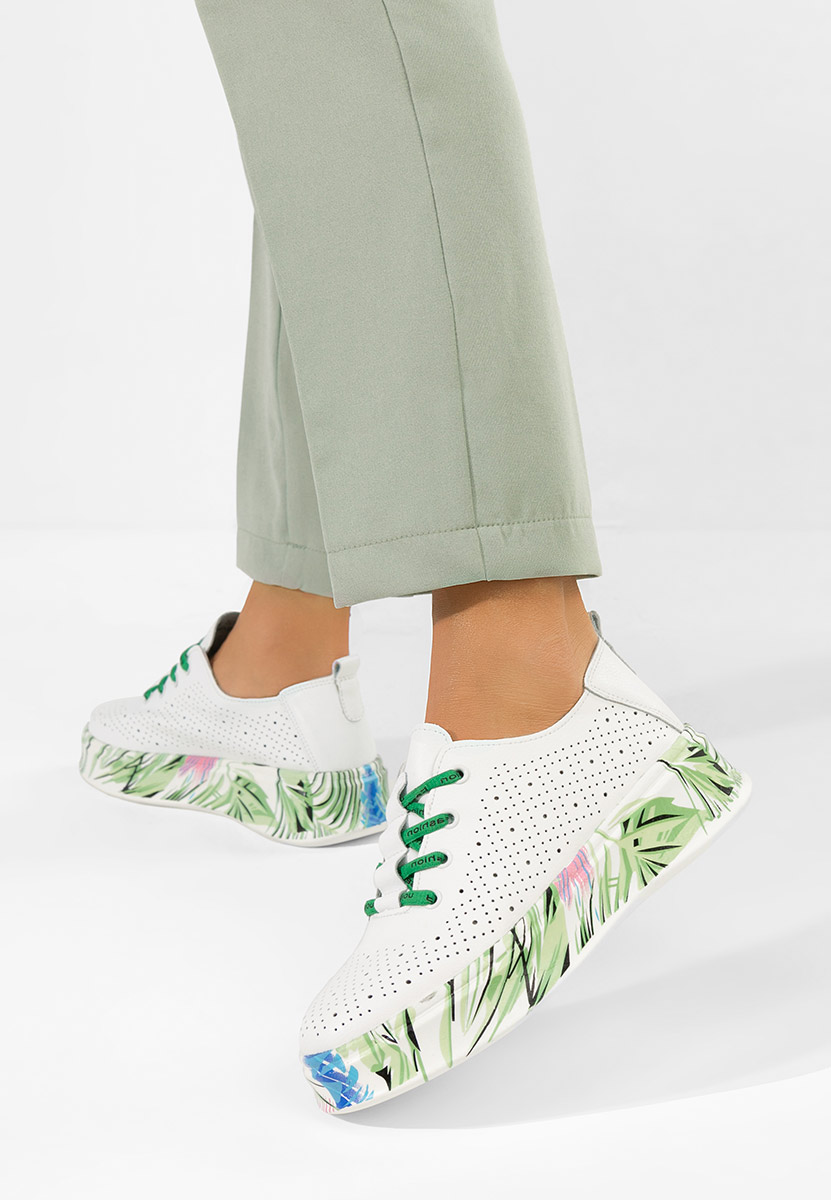 Białe sneakersy damskie Florinna