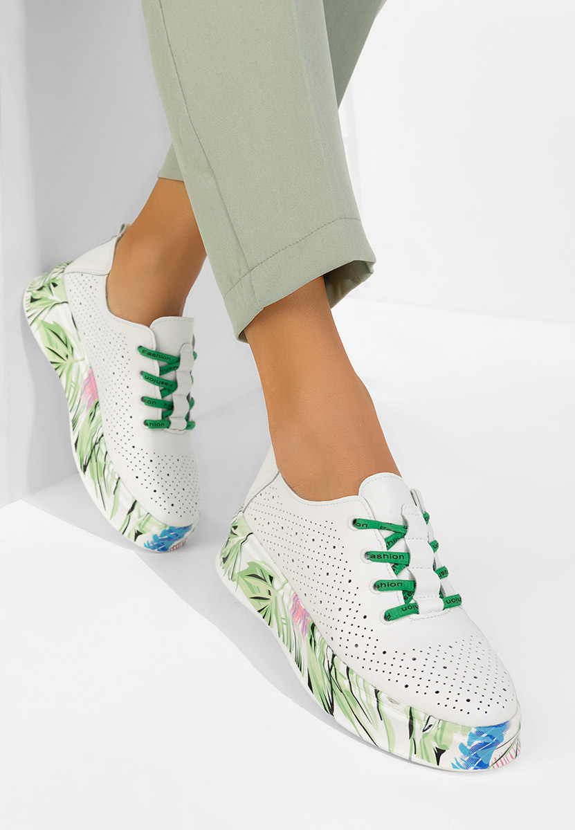 Białe sneakersy damskie Florinna