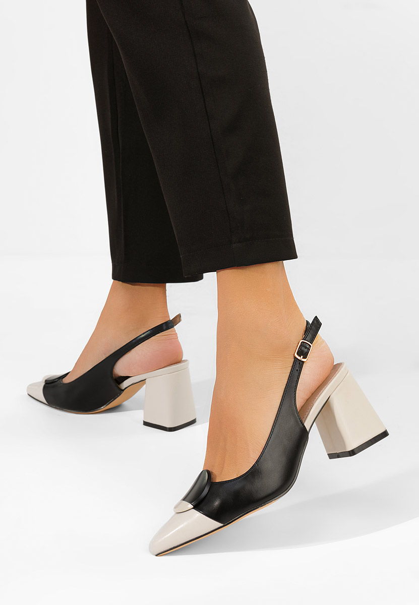 Czarne czółenka bez pięt Ferrela