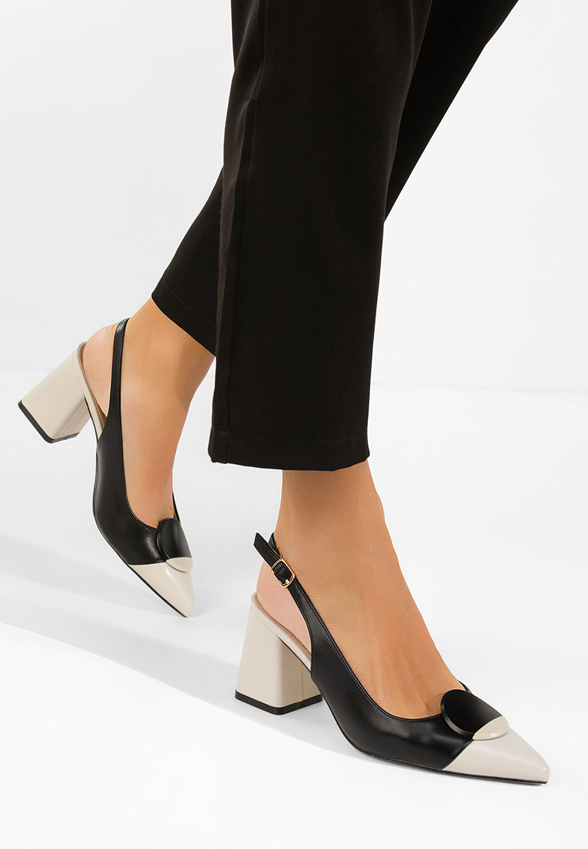 Czarne czółenka bez pięt Ferrela