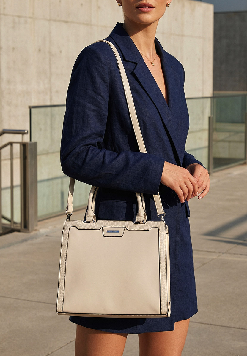 Białe torebka do ręki Silvia Rosa 8174