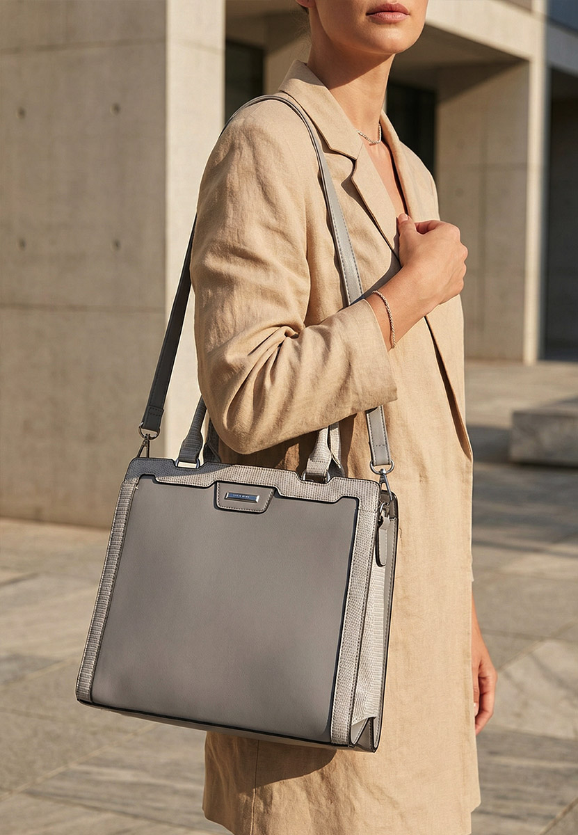 Szare torebka do ręki Silvia Rosa 8174