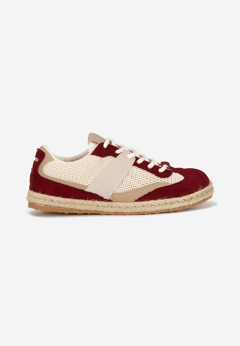 Bordowe sneakersy damskie Dianka