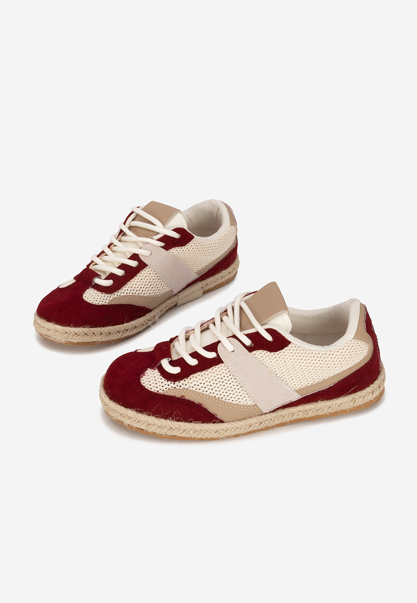 Bordowe sneakersy damskie Dianka