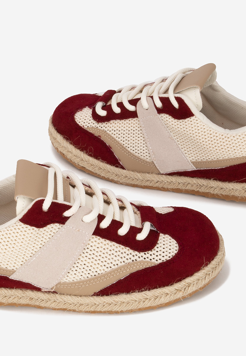 Bordowe sneakersy damskie Dianka