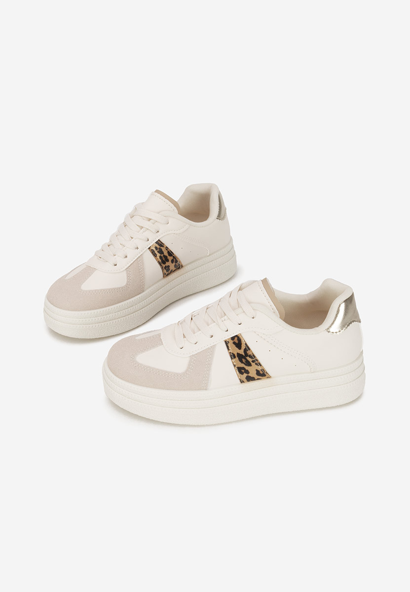 Panterkowe sneakersy na platformie Serinia