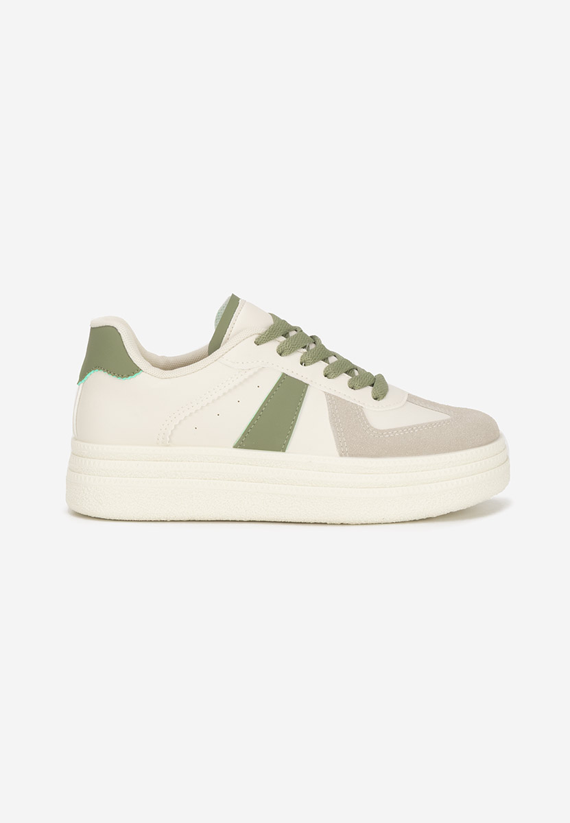 Białe sneakersy na platformie Serinia V2
