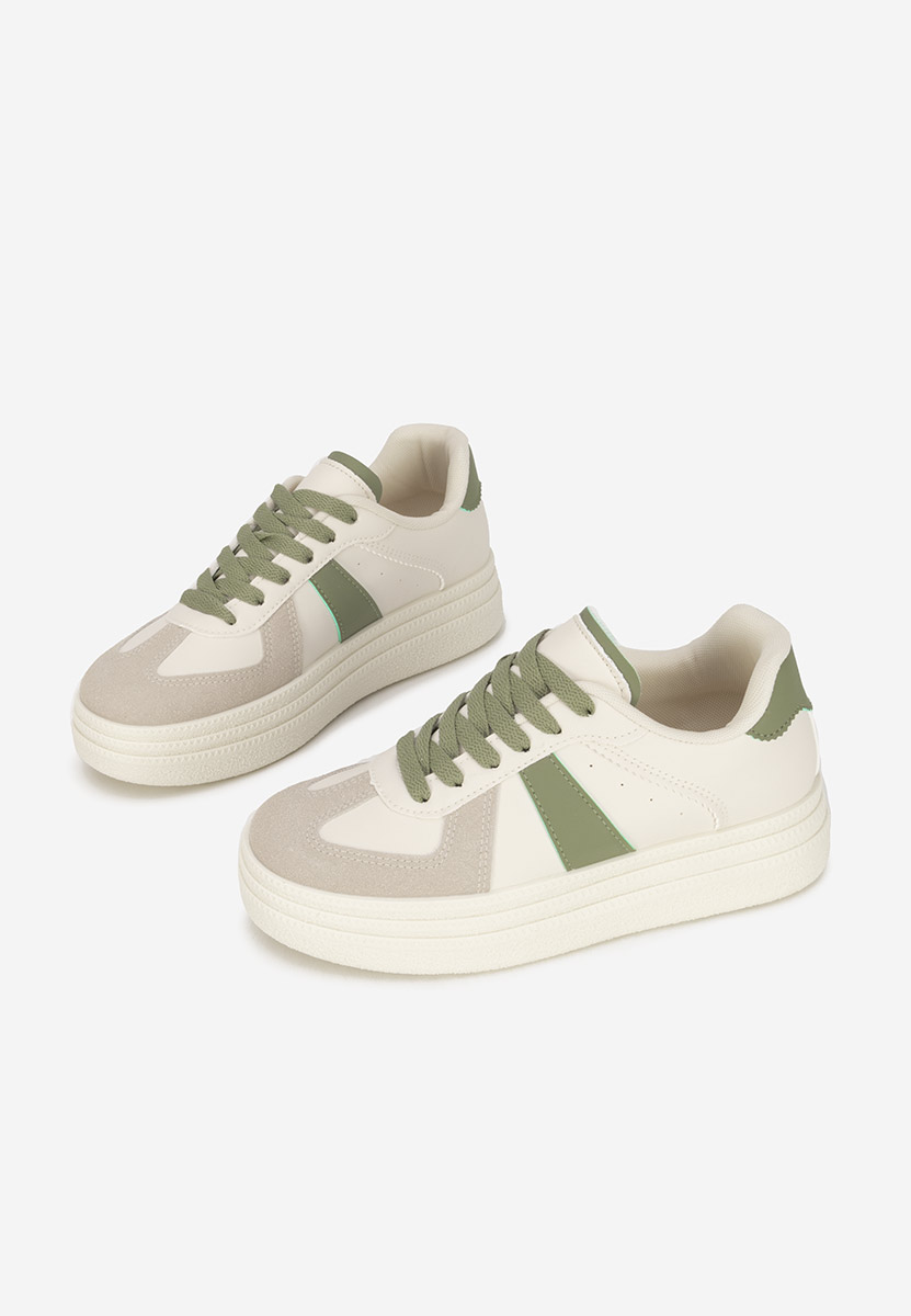 Białe sneakersy na platformie Serinia V2