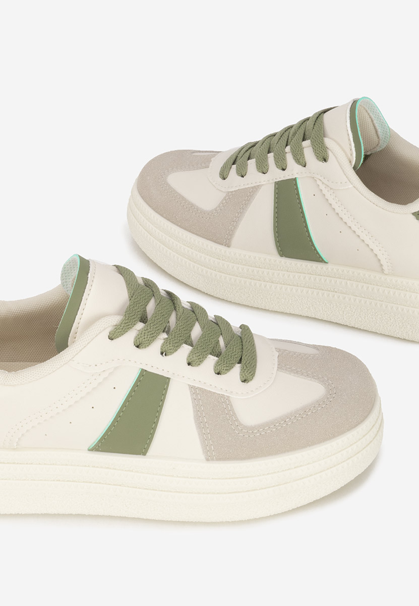 Białe sneakersy na platformie Serinia V2