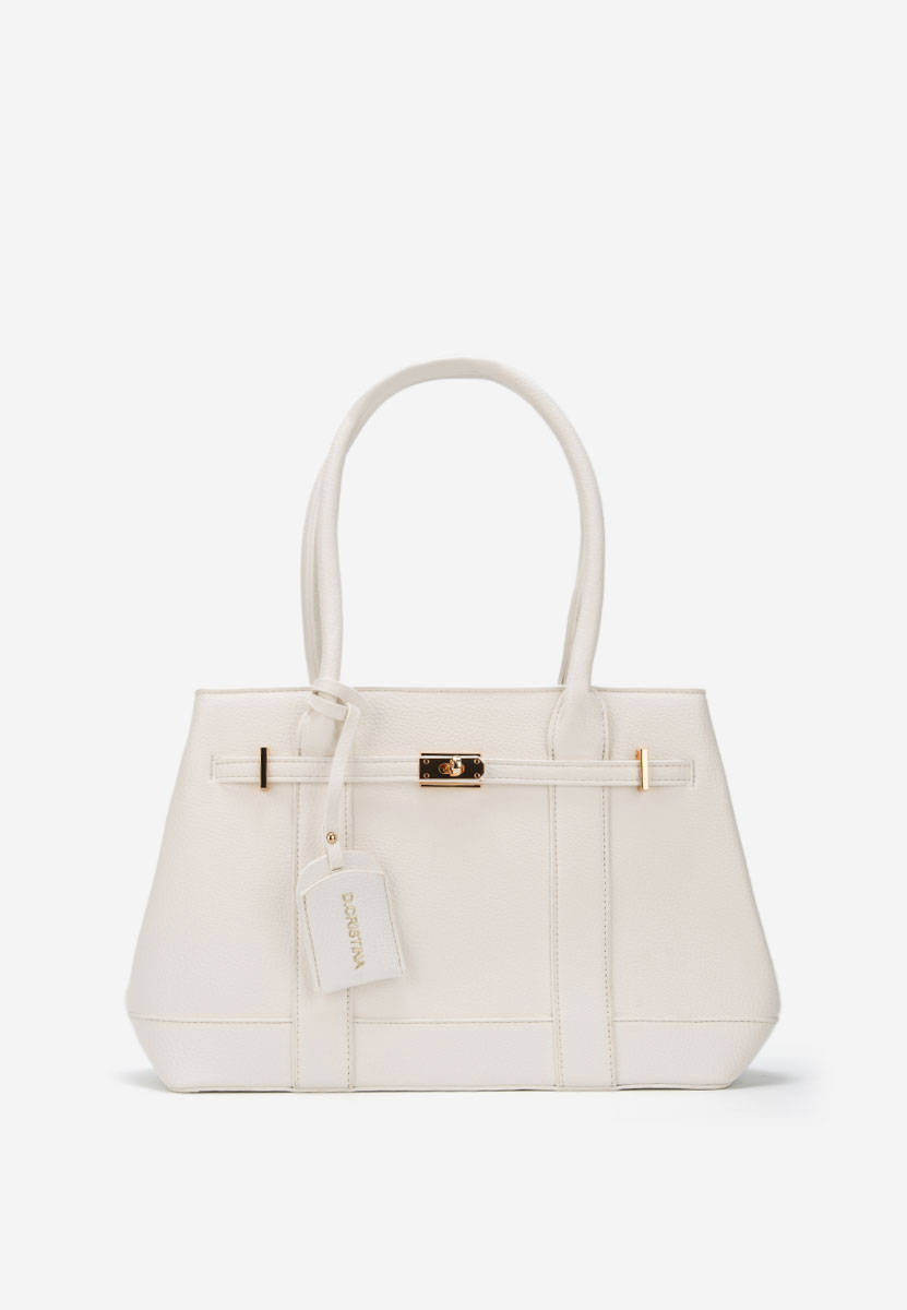 Białe torebka do biura Cristinna