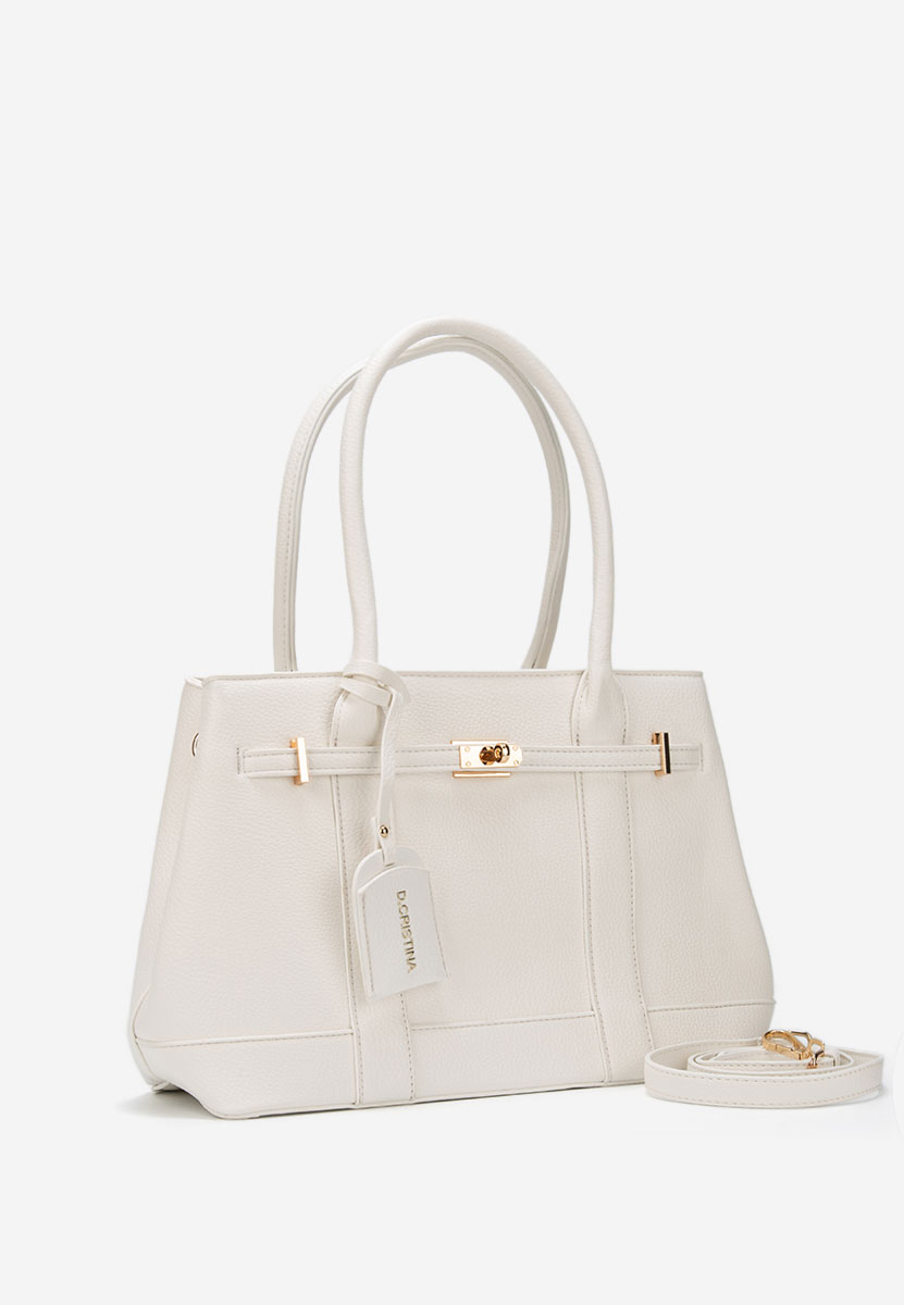 Białe torebka do biura Cristinna