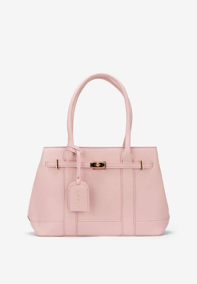 Różowe torebka do biura Cristinna