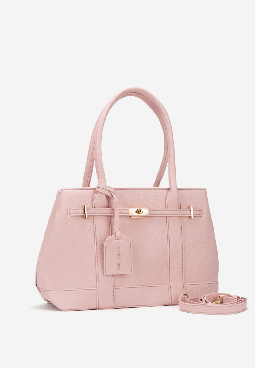 Różowe torebka do biura Cristinna