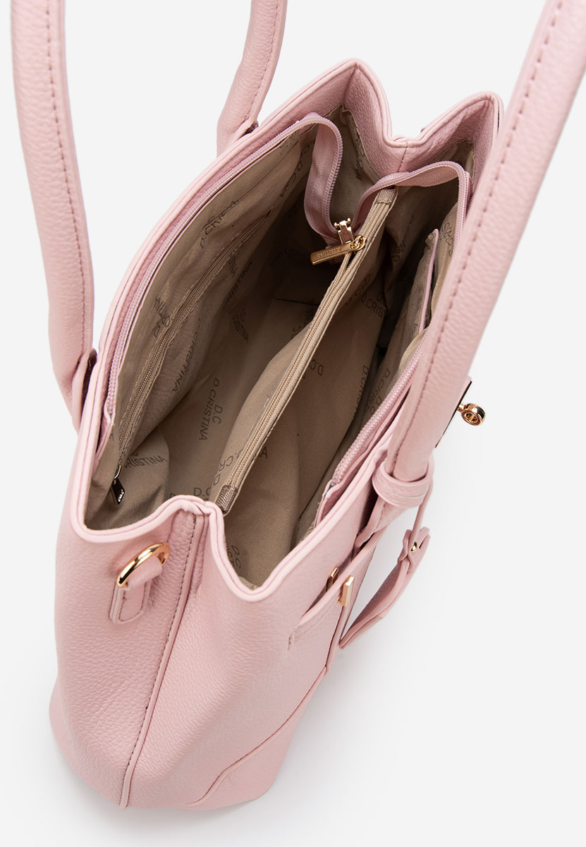 Różowe torebka do biura Cristinna