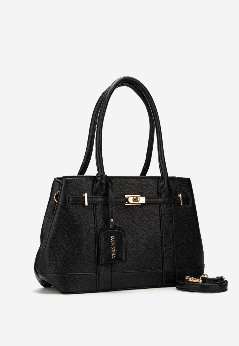 Czarna torebka do biura Cristinna