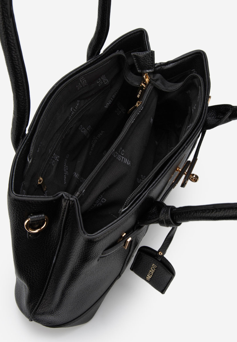 Czarna torebka do biura Cristinna